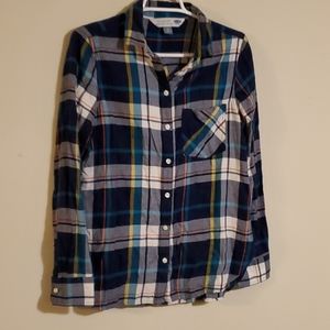 Old Navy flannel/ plaid button up